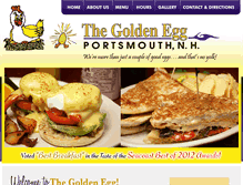 Tablet Screenshot of goldeneggrestaurant.com